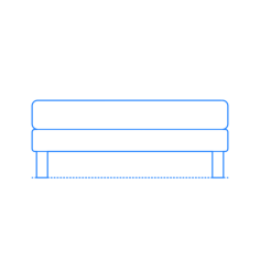 Furniture Benches Portion Bench 1 Seat Digital Sketch Svg Design, Free Vectors File